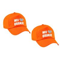 Bellatio 4x stuks Holland supporter pet / cap - wij houden van oranje - EK / WK voor volwassenen