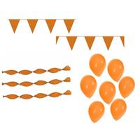 Bellatio EK oranje feestpakket met oranje versiering en decoratie -