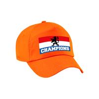 Bellatio Nederland supporter pet / cap champions met vlag Holland - EK / WK voor volwassenen