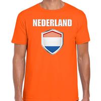 Bellatio Schild Holland / Nederland supporter t-shirt oranje voor heren
