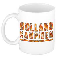 Bellatio Holland kampioen mok/ beker wit 300 ml -