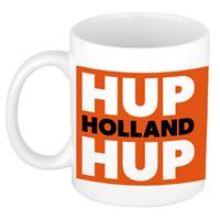 Bellatio Hup Holland hup mok/ beker wit 300 ml -