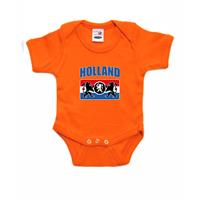Bellatio Oranje romper Holland met een Nederlands wapen voor supporter babys -