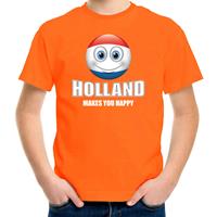 Bellatio Holland makes you happy landen t-shirt Nederland oranje voor kinderen