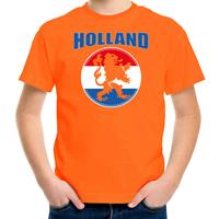 Bellatio Oranje t-shirt Holland / Nederland supporter Holland met oranje leeuw EK/ WK voor kinderen