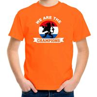Bellatio Oranje t-shirt Holland / Nederland supporter we are the champions EK/ WK voor kinderen