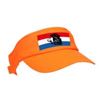 Bellatio Oranje supporter / Koningsdag zonneklep met Nederlandse vlag en leeuw voor EK/ WK fans -
