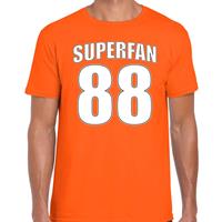 Bellatio Superfan nummer 88 oranje t-shirt Holland / Nederland supporter EK/ WK voor heren