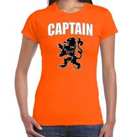 Bellatio Captain met leeuw oranje t-shirt Holland / Nederland supporter EK/ WK voor dames