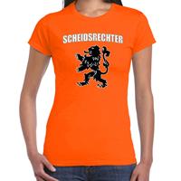 Bellatio Scheidsrechter met leeuw oranje t-shirt Holland / Nederland supporter EK/ WK voor dames
