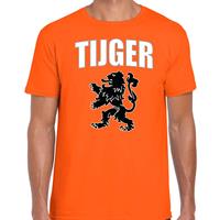 Bellatio Tijger met leeuw oranje t-shirt Holland / Nederland supporter EK/ WK voor heren