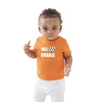 Bellatio Wij houden van oranje t-shirt voor baby / peuters Holland / Nederland / EK / WK supporter 54/60 (0-3 maanden) -
