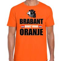 Bellatio Oranje t-shirt Brabant brult voor oranje heren - Holland / Nederland supporter shirt EK/ WK -
