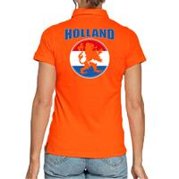 Bellatio Holland met oranje leeuw oranje poloshirt Holland / Nederland supporter EK/ WK voor dames