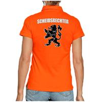 Bellatio Scheidsrechter Holland supporter poloshirt oranje met leeuw EK / WK voor dames