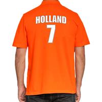 Bellatio Oranje supporter poloshirt met rugnummer 7 - Holland / Nederland fan shirt voor heren