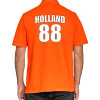 Bellatio Oranje supporter poloshirt met rugnummer 88 - Holland / Nederland fan shirt voor heren