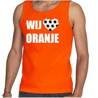 Bellatio Tanktop wij houden van oranje Holland / Nederland supporter EK/ WK oranje voor heren