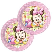 Procos Partyteller Minnie Baby, 8er, 19cm mit Minnie Mouse als süßes Baby
