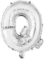Amscan letterballon Q folie 34 cm zilver