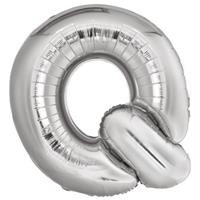 Amscan Briefballon Q Folie 96 Cm Silber