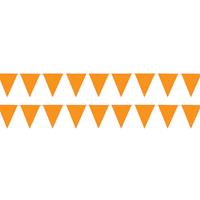 Oranje artikelen 5x stuks sterke oranje vlaggenlijnen 3.5 meter voor binnen en buiten -