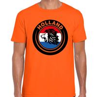 Bellatio Leeuw in vlag oranje t-shirt Holland / Nederland supporter EK/ WK voor heren