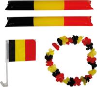 Velleman supporterskit België PVC zwart/geel/rood 4-delig