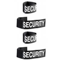 Set van 4x stuks security polsband voor volwassenen