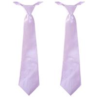 2x stuks lila carnaval verkleed paarse stropdas cm verkleedaccessoire -