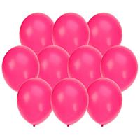 Shoppartners 45x stuks Neon roze party ballonnen 27 cm -