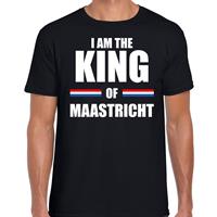 Bellatio I am the King of Maastricht Koningsdag t-shirt zwart voor heren