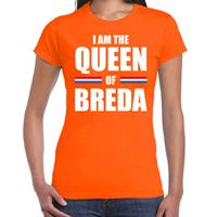 Bellatio I am the Queen of Breda Koningsdag t-shirt oranje voor dames