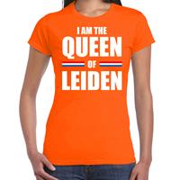 Bellatio I am the Queen of Leiden Koningsdag t-shirt oranje voor dames