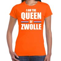 Bellatio I am the Queen of Zwolle Koningsdag t-shirt oranje voor dames