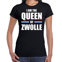 Bellatio I am the Queen of Zwolle Koningsdag t-shirt zwart voor dames