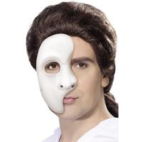 Smiffys 6x stuks wit Phantom of the Opera masker voor heren