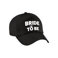 Bellatio 1x Zwart vrijgezellenfeest petje Bride To Be dames -