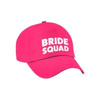 Bellatio 1x Roze vrijgezellenfeest petje Bride Squad dames -