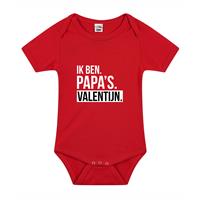 Bellatio Papas valentijn cadeau baby rompertje rood jongens/meisjes -