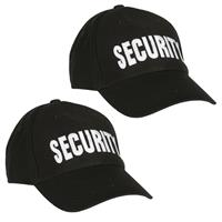 2x stuks security thema baseballcap -