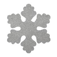 Zilveren Sneeuwvlokken 40 Cm - Hangdecoratie / Boomversiering Zilver