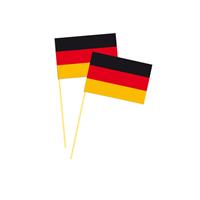 100x stuks Duitsland vlag prikkers 10 cm -