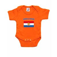 Bellatio Holland romper met vlag Nederland oranje voor babys -