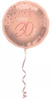 Folat Folienballon Elegant Lush Blush 30 Jahre - 45cm