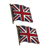 2x stuks pin broche Vlag Engeland 20 mm -