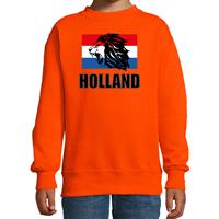 Bellatio Holland met leeuw en vlag oranje sweater / trui Holland / Nederland supporter EK/ WK voor kinderen