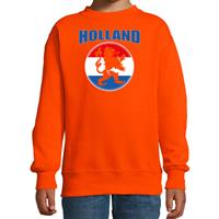 Bellatio Holland met oranje leeuw oranje sweater / trui Holland / Nederland supporter EK/ WK voor kinderen