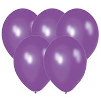 Shoppartners Paarse verjaardag party ballonnen 30x stuks van 30 cm -