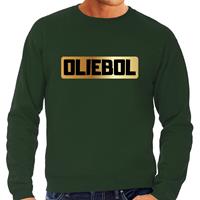 Bellatio Oliebol foute Oud en nieuw trui/ sweater groen voor heren